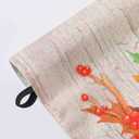 Fall Cardinal House Flag 28x40 Inch Double Sided for Outside, Large Burlap Autumn Yard Flag with Colorful Birds and Maple Leaves for Outdoor Thanksgiving Autumn Decoration