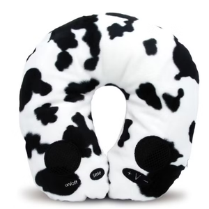 Calf Neck cushion Neck Pillow Airplane-2 Pack Memory Foam Travel Pillow, Soft & Support Travel Neck Pillow for Travelling, Sleeping Rest, Car, Train and Home Use (Grey & Red)