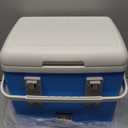 Pool Cooler with Pool Cup Drinks Holders, Above Ground Swimming Pool Accessories, Poolside Portable Cooler 14QT, for 3 inches or Less Round Top Bar