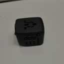 International Travel Adapter Voltage Converter to Step Down 230V to 120V for Hair straighteners, laptops, Cell Phones, Power converters from USA to UK, Europe, Australia Over 200 (Black)