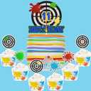 Paintball Cake Topper 11th Birthday Happy Airsoft Splash Decoration, Paintball Party, Boys and Girls Birthday Party, Military Fan Party, Military Game Party Decoration, Kids Birthday Gift. SugarGera