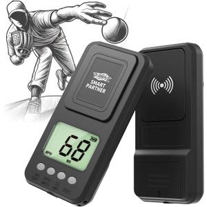 Portable Baseball Radar - Accurate Speed Gun with Lager LCD Display,Coaching Radar Gun for Swing&Pitching Training, Handheld Speed Sensors Baseball Speed Training Equipment for All Baseball Player