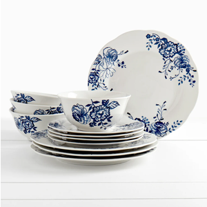 Tabletops Gallery Vintage Floral Dinnerware Set 12 pc