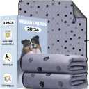 Fostanfly Washable Pee Pads for Dogs, 2 Pack 28''x34'' Large Ultra-Absorbent and Leak-Proof Non-Slip Reusable Potty Training Pads for Dogs, Puppy, Potty Buddy and Cats of Add 8 Lanyards