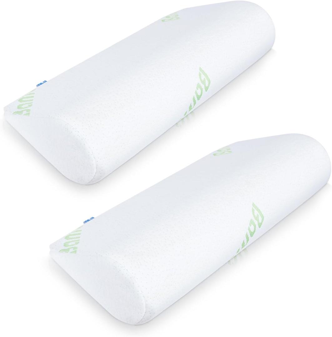 COOLBEBE Cervical Neck Pillows for Pain Relief, 2PCS Foam Neck Support Pillows for Bolster, Neck Roll Pillow for Sleeping and Spine Protecting (2pack)
