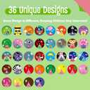 Alphabet Learning Toy, ABC Letters, Numbers, Animals Sight Words, Spinning Game 36 PCS Montessori Educational Round Cards for Toddlers, Kids 3-5