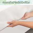 OUTCREATOR Saddle Style Bed Pad with Tuck-in Sides, 34" x 54" Reusable Incontinence Underpad, Absorbent Waterproof Washable Quilted Tuckable Mattress Protector for Adults, Elderly, Kids, Pets (Green)