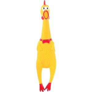 2 x POPLAY Screaming Chicken, Squeaky Chicken Dog Toys Gag Gifts Prank Novelty Toy Party Favors for Kids Adults April Fools Pranks Goodie Bag Fillers Basket Stuffers