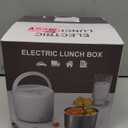 Vabaso Electric Lunch Box for Adults, 41oz 80W Heated Lunch Box, 12V/24V/110V/220V Portable Food Warmer White Elephant Gifts for Men Car Truck Work with 1.2L 304 Stainless Steel Container