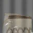 FRAMICS Farmhouse Linen Kitchen Curtains 24 Inch Length Striped Short Curtain for Windows Boho Crochet Small Window Curtains for Kitchen Rod Pocket Tier Curtain for Bathroom, Cafe, 2 Panels