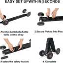 3 x Dumbbell Hip Thrust Belt,Thick Padding Booty Belt for Hip Thrust,Dumbbell Belt for Hip Thrust,Glute Trainer and Booty Builder (Black)