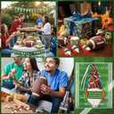 Roowest 30 Sets Pocket Hug Bulk Football Plush Doll Positive Gift Inspirational Gnomes Rugby Gnomes Pendant with Card Social Worker Month Bulk Gift for Women Men Coworker Group Football Team