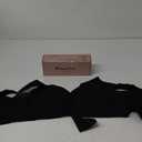 PoseFree Womens Seamless Wireless Supportive Bra Push Up Comfort Soft No Underwire Full Coverage T-Shirt Bra (X-Large, Black)