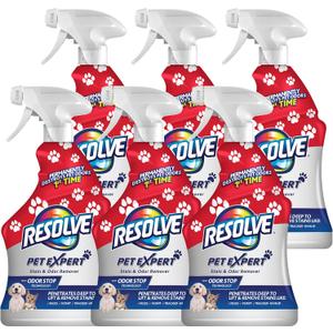 Resolve Pet Expert Stain and Odor Remover, Carpet Cleaner, Pet Stain and Odor Remover, Carpet & Upholstery Cleaner - Removes Stains and Odors, 22 oz (pack of 4)