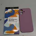 LOVE 3000 Designed for iPhone 16 Case, Premium Silicone with [Soft Anti-Scratch Microfiber Lining] Shockproof Protective Phone Case for Men Women Girls 6.1", Lavender Purple