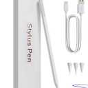 iPad Apple Pencil 9th&10th Generation, Stylus Pen for, Palm Rejection, Tilt Sensitivity, Compatible with iPad 6/7/8/9/10, iPad Pro 11/12.9/13in, 3/4/5/6, Mini 5/6th (White)