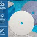 Swimming Pool Skimmer Cover Debris Canister Deck Lid 9 1/8" Inch Skimmer Valve Replacement Lid (White)