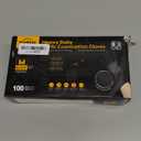 TitanFlex Heavy Duty Black Nitrile Gloves, 6 Mil, Fully Textured, Mechanic Disposable Gloves, Latex Free, Powder Free M