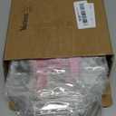 12 Pcs Pink Bow Clear PVC Gift Bag with Handle, 5. 91 x 6. 3 x 2. 76 Inches Pink Coquette Bowknot Tote Bag for Bachelorette Bridal Baby Shower Wedding Birthday Party Favor