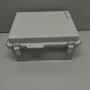TICONN Junction Box ABS Plastic Dustproof Waterproof IP67 Electrical Boxes Hinged Shell Outdoor Universal Project Enclosure Grey, Stainless Steel Buckles 8.7 x 6.7 x 4.3 Inch