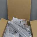 Consumest Corner Shower Caddy Stand - 3 Tier Shower Organizer with Soap Holder, Tall Floor Corner Shelf Standing with Adjustable Feet & 4 Hooks, Storage Rack for Bathroom, Silver