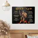 WZVZGZ Armor of God Tin Metal Sign Wall Decor Fun Decoration for Home Kitchen Bar Room Garage Vintage Poster Plaque 12" x 16"