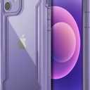 2 x Raptic Shield Case for iPhone 12 & 12 Pro, Shock Absorbing, Aluminum Frame, 10ft Drop Tested, Purple