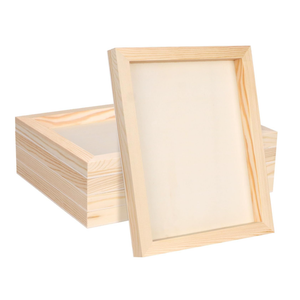 FSWCCK 5 Pack 8 x 10 inch Wood Panel Boards, Unfinished Wood Canvas Panels for Crafts, Painting Canvas, DIY Art Projects, Pouring, Arts Use with Oils, Acrylics