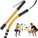 Heavy Duty Ropeless Battle Ropes 4.0, Portable Steel Core Exercise Ropes for Home Gym & Outdoor, Anti-Slip Ergonomic Handles for Strength Training, HIIT & Full Body Workout | Ideal for Men & Women