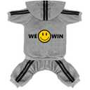 Cute Dog Hoodie Sweater Tracksuit Coat Jacket Winter Pajamas Jumpsuit Clothes Clothing 4-Legs Grey for Cat Puppy Small Medium Big All Type Dogs (X-Large)