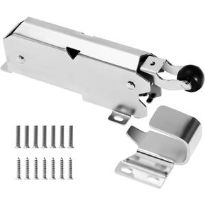 Hydraulic Door Closer, Exposed Installation. Door Closer for Heavy Duty Doors, Walk-in Freezers, Fire Doors and Warehouse Doors | 600,000 Cycles Tested, with Flush to 3/4 Inch Hook