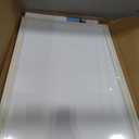 Large White Board for Wall, 36''x24'' Magnetic Dry Erase Board, Decorative Whiteboard with White Vintage Wooden Frame, Hanging Writing Board for Home Office School Dorm