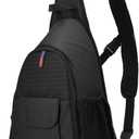 DSLR Camera Bag Waterproof Camera Sling Backpack with Rain Cover Outdoor Travel Backpack Camera Bag Case for Laptop Canon Nikon Sony Pentax DSLR Cameras,Lens,Tripod and Accessories (Black)