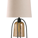 StyleCraft Malvern Industrial Table Lamp - Amber / Black