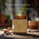 Fontana Candle Co Wood Wick Beeswax Jar Candle, Spiced Latte Made Safe with Coconut Oil & Pure Essential Oils 35+ Hrs Clean Burn, Long Lasting and Non-Toxic Candles for Home & Room Decor