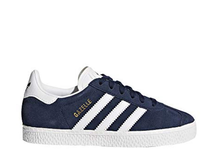 Adidas Originals Boy's Gazelle C Shoe, Collegiate Navy/White/White, 1 M US Little Kid ( Mismatching Size, 2 1/2 and 1 US Boy