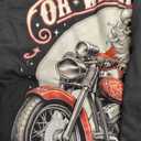 Oh What Fun It is To Ride Motorcycle Biker Santa Xmas Sweatshirt (X-Large)