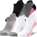 OGW Womens Ankle Running Athletic Socks - 5-Pairs No Show Cushioned with Arch Support for Workout Gym - size 5-12