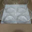 4 Pcs Glass Cylinder Vase Bulk Tall Floating Candle Holders Centerpieces Vases Clear Flower Vase for Table Centerpieces Home Wedding Party Event Office Decorations (6 x 6 Inch)