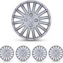 Hubcaps 14", Wheel Rim Cover Universal R14 Hub Caps, Snap On Car Pickup Truck SUV, Wheel Covers, Set of 4, 14-Inch, Lacquer