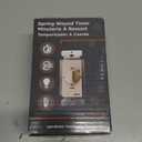 Southwire Woods In-Wall Spring Wound Timer - Automatic Timer Switch - Energy-Saving Mechanical Wall Timer - Simple Twist-Knob Countdown Design - 30 Minute - Light Almond