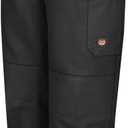 Red Kap Men's Double Knee No-Scratch Shop Pants (40, Black - Unhemmed)