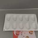 OCPO KITCHEN Mango Silicone Mold for Baking Mousse Cake, Fruit French Dessert, Pastry, Chocolate, Ice Cream, Cake Decoration Mold, 3D Mango Shape (10-Cavity)