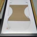 eletecpro 16x32 Record Frame Display 12-inch Double LP, Black Vinyl Frames with 2 Double Sided Mats (Black-White) Holds Jacket and 2 Records, Big Album Frame Wall Decor for Music Fans