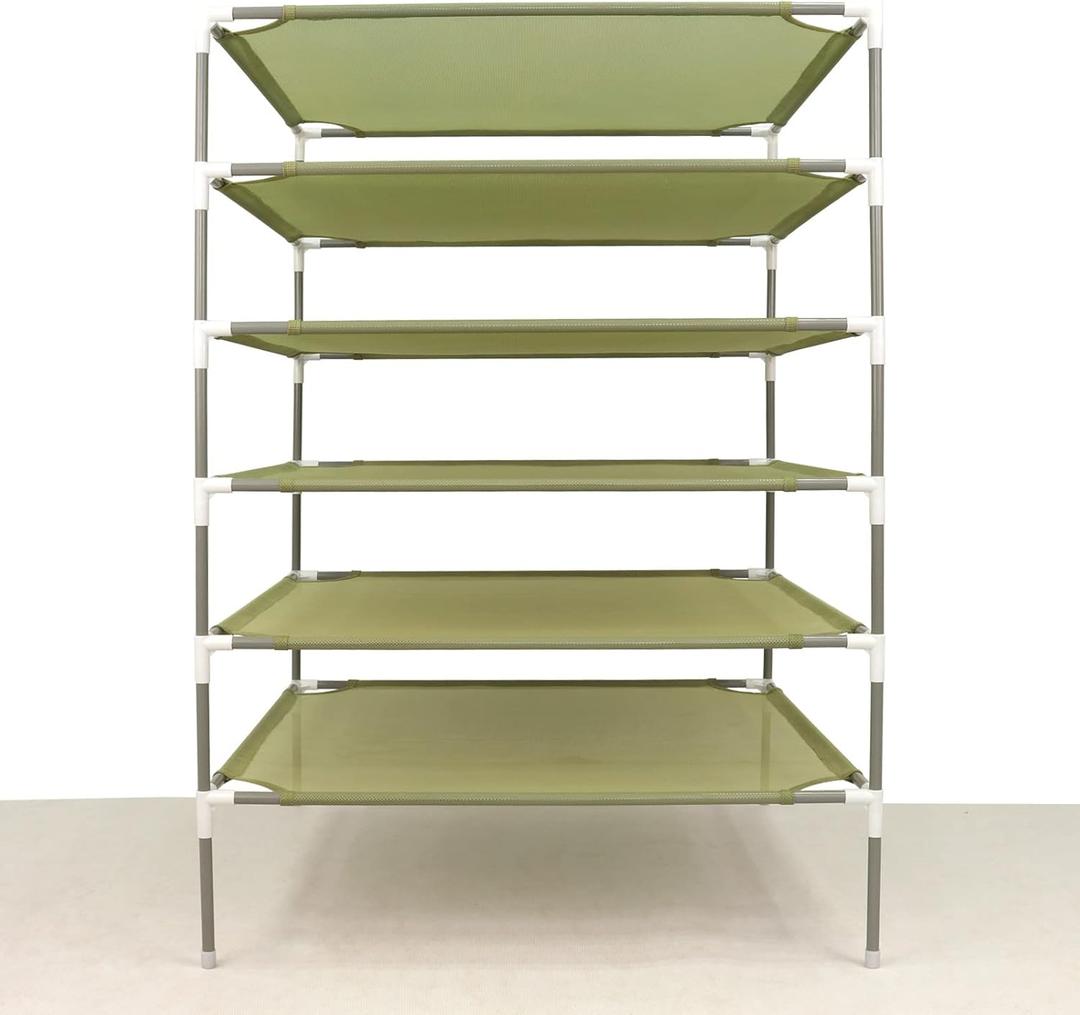 Sweater Drying Rack,6-Layer Flat DryingRack Stackable, Mesh Fabric Clothes Drying Rack Space-Saving Clothes Dryer Rack