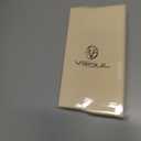 VISOUL Phone Case Wallet for iPhone 15 Pro, Genuine Leather Folio Case with Card Holder Magnetic Flaps Closure Flip Cover Designed for iPhone 15 Pro(6.1-inch)(Blue+Navy Blue)