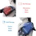 LEVILO Flexible Ice Packs for Injuries Reusable with Straps - 2 Pack (Large & Small) Large Reusable Ice Packs | Cold Packs for Back, Shoulder, Knee, Relief | After Surgery | Flexible When Frozen