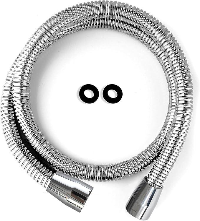 CWM 45 Inch Stainless Steel Hose for Commercial Kitchen Sink Faucets Flexible Hose Replacement