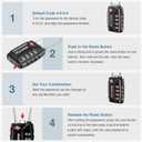 3 x Puroma 2 Pack TSA Approved Luggage Locks, 4 Digit Combination Travel Cable Locks Resettable Code Lock with Zinc Alloy Body for Suitcase, Toolbox, Backpack, Bag, Gym Locker (Black)