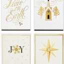Image Arts Boxed Religious Christmas Cards Assortment, Peace on Earth (4 Designs, 24 Cards with Envelopes)
